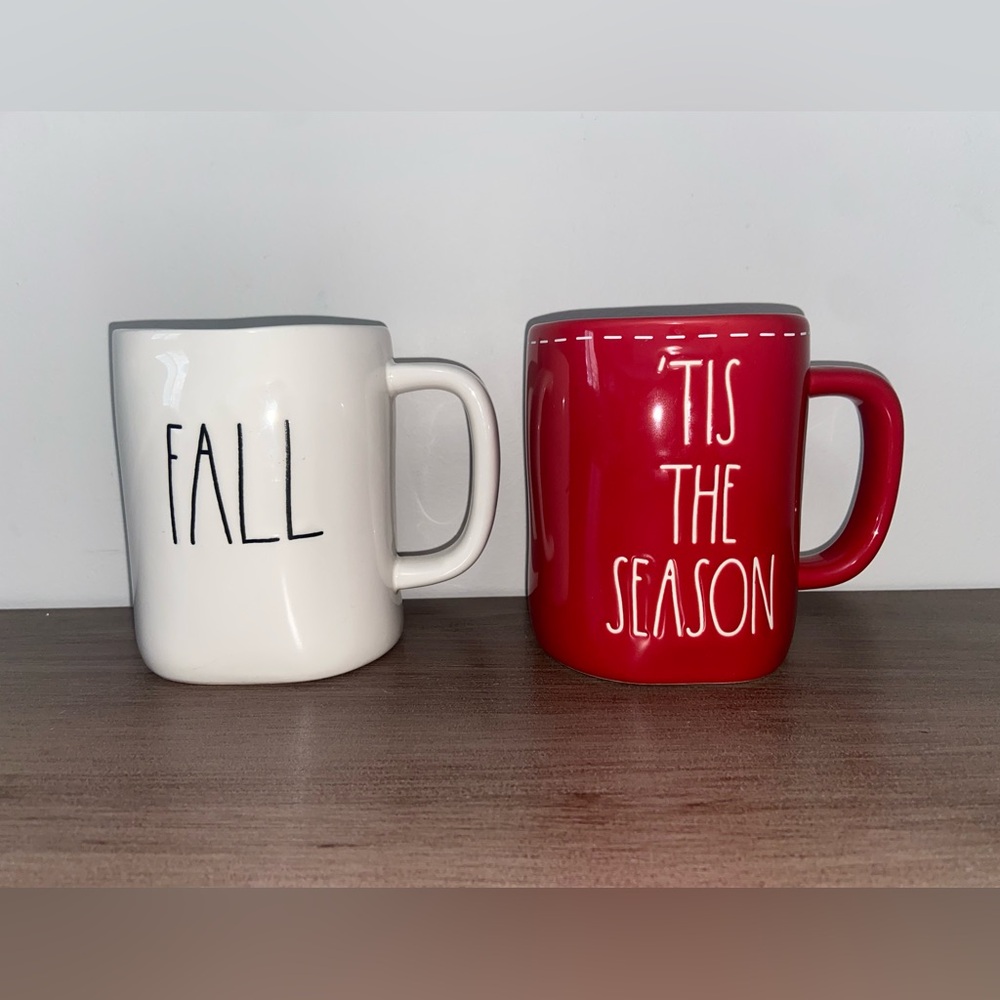 TWO Rae Dunn Mugs Fall & Tis the Season